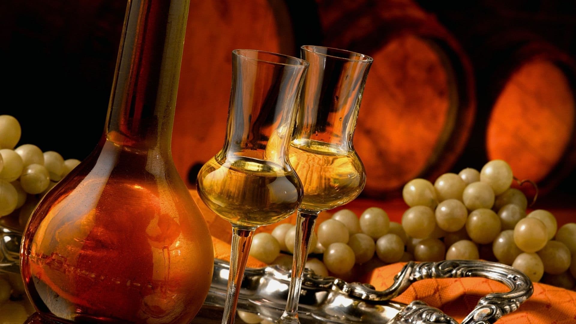grappa from italy being served in a tasting format